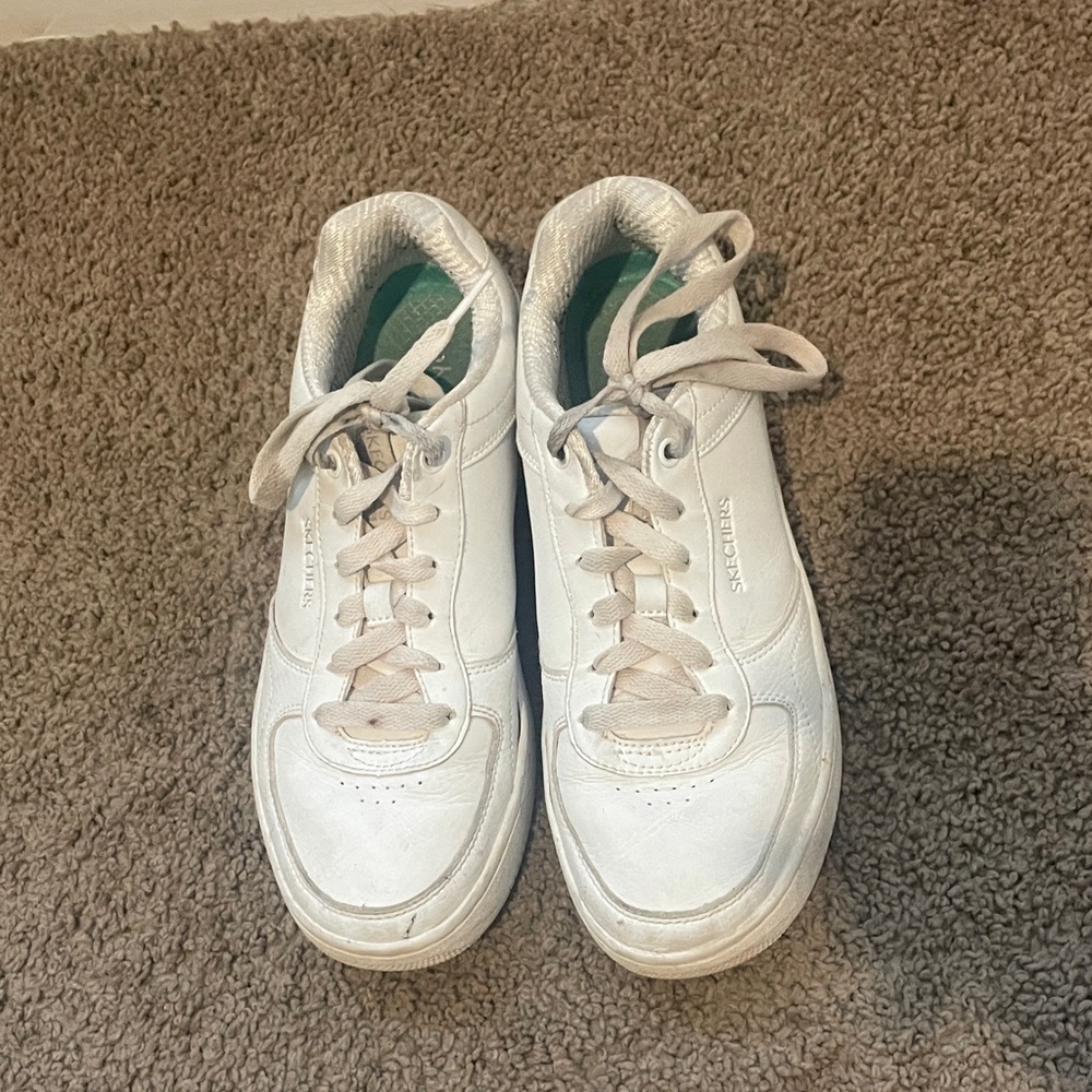 Skechers Kids' Classic White Sneakers